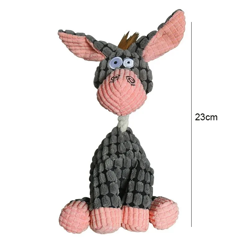 Juguetes de peluche para mascotas, burro chirriante, juguete de peluche para perros, masticar, silbido, ardilla involucrada, juguetes para perros, suministros para masticar gatos - imagen 5