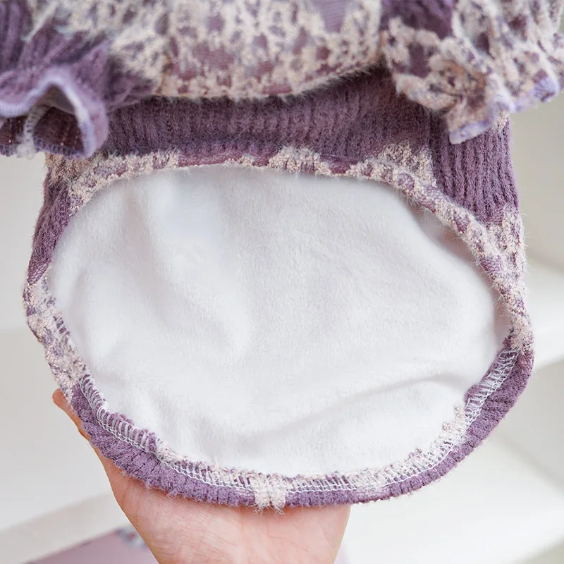 Sudadera morada con capucha y manga burbuja para perros Terrier XS - imagen 3