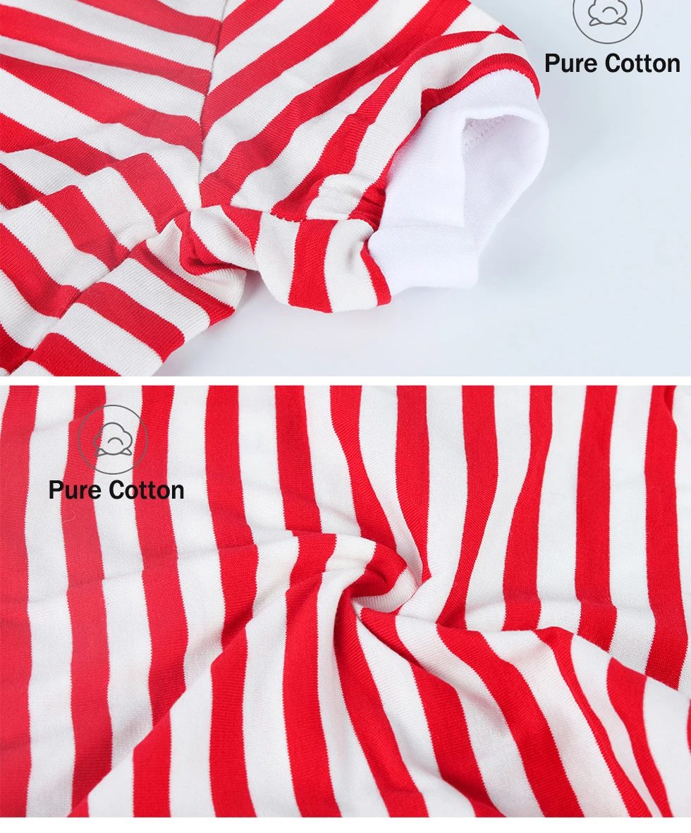 Pijama para perro grande, mono de algodón suave a rayas para mascotas medianas y grandes, ropa para Rottweiler Golden Retriever - imagen 3