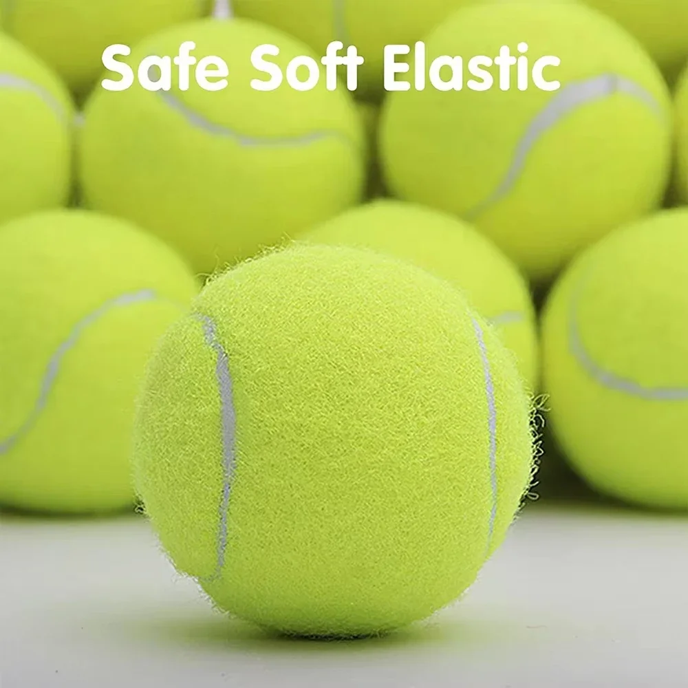 Lanzador de tenis con pelota elástica para perros pequeños y medianos, pelota de látex de 2 pulgadas, juguete para perros, lanzamiento de tenis portátil, 10 Uds. - imagen 3