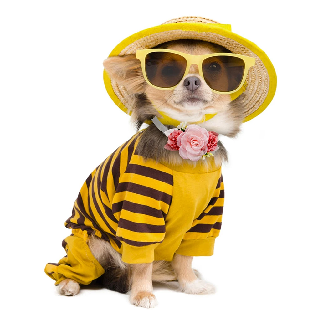 Nueva moda, pajaritas para perros con flores, lazos para perros con perlas y diamantes para mascotas, Collar de pajarita para perros, productos de aseo para perros de primavera para el Día de San Valentín - imagen 5