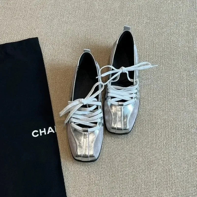 Zapatos planos de Ballet informales para mujer, nuevo estilo, tacón bajo, microfibra, plantilla EVA mejorada, parte inferior de goma, diseño moderno, primavera y otoño - imagen 3