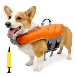 Chaleco salvavidas inflable para perro - seguridad en playa y piscina