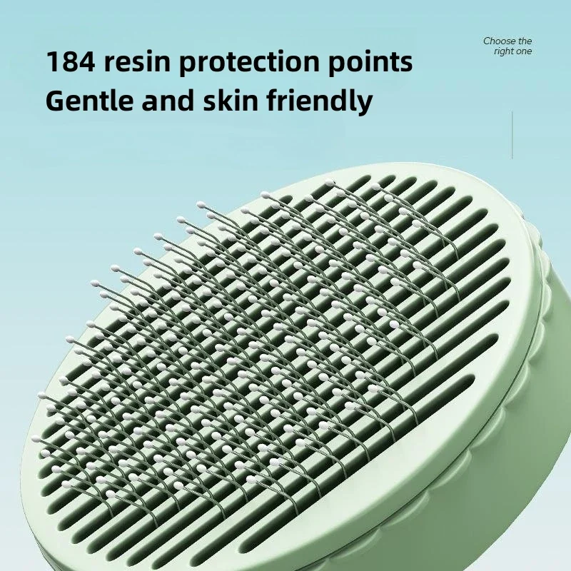 Peine de depilación para mascotas, cepillo rebanador de autolimpieza para gatos y perros, raspador, herramienta de aseo para mascotas, accesorios para gatos - imagen 4