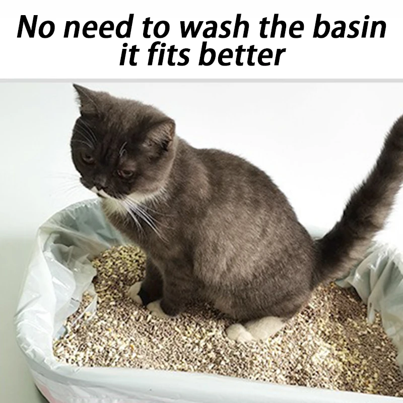 Especial AirRoBo-caja de arena inteligente para gatos, revestimientos, bolsa de basura, cordón grueso, bolsas para excrementos, basura, suministros para mascotas - imagen 5