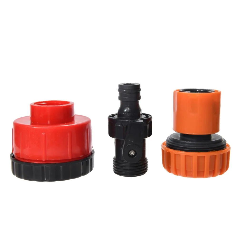 Boquilla de manguera de jardín de 4/6 tapones y 1 ", patrón de pulverización ajustable, rociador de plástico duradero con interruptor para riego - imagen 2