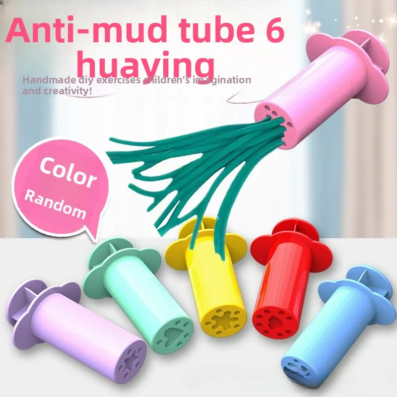 Kit 6 herramientas modelar plastilina niños – Moldes colores arcoíris - imagen 2