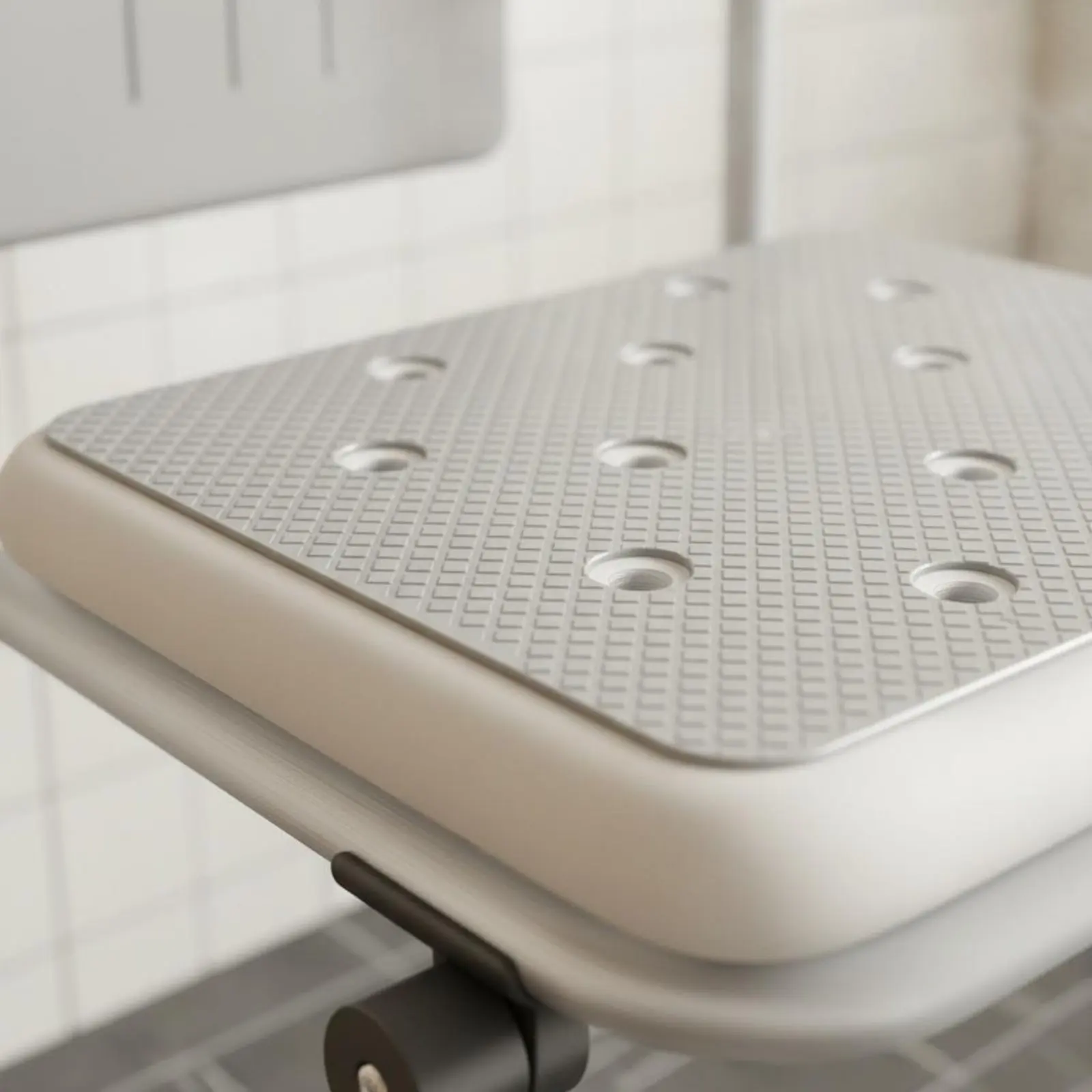 Silla de Ducha Plegable Montada en la Pared para Mascotas de Baño - imagen 4