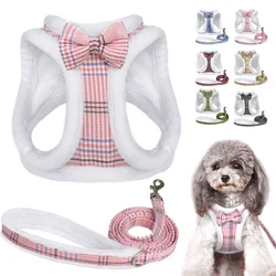 Chaleco térmico con arnés y correa para perros – Cálido para invierno