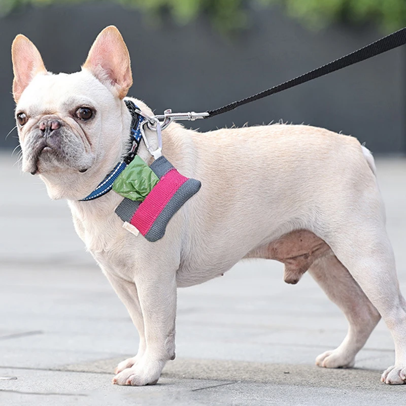 Dispensador portátil de bolsas para caca de perro, soporte para colgar, limpieza, caja de basura, suministros de limpieza, herramientas - imagen 2