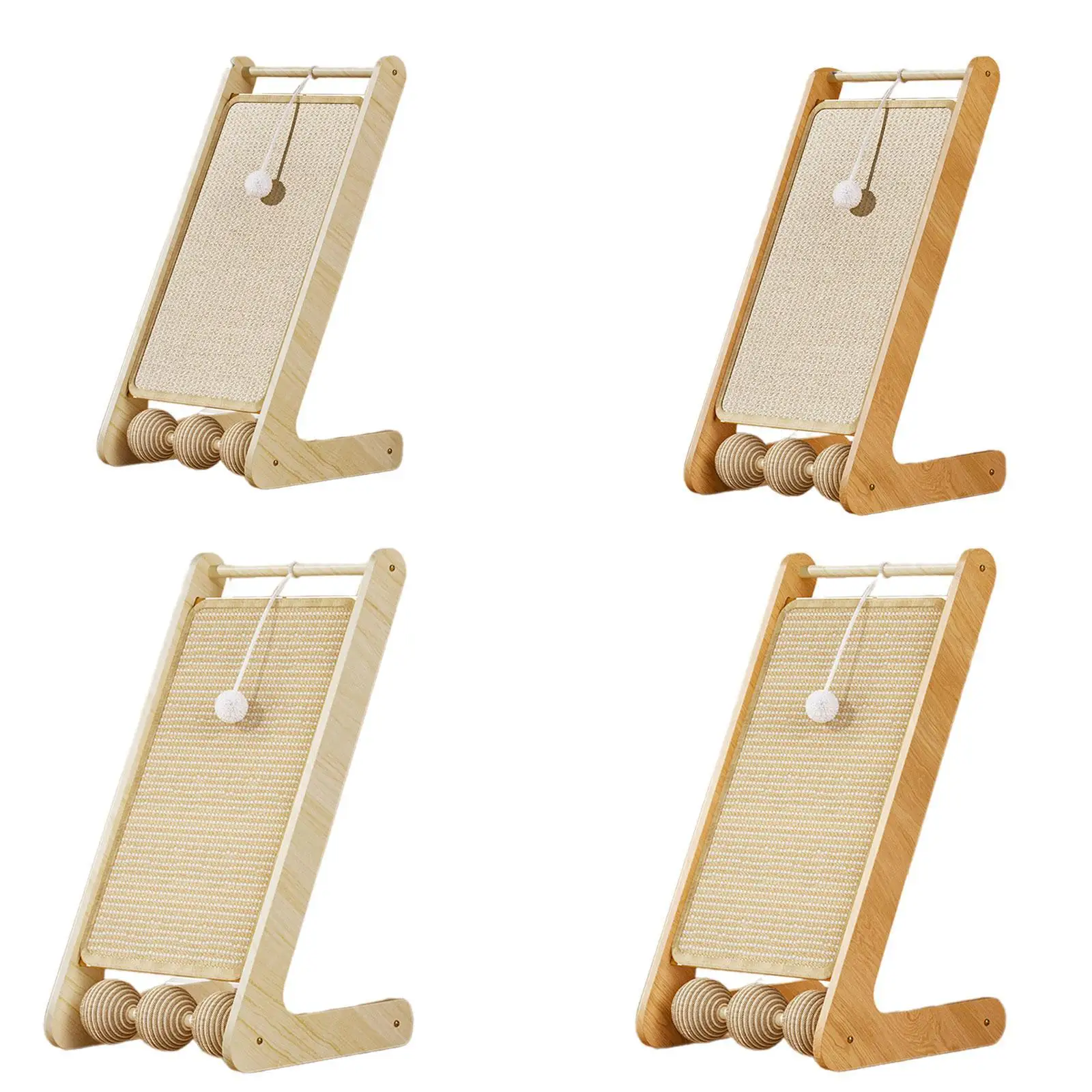 Rascador montado en el suelo, almohadilla para rascar de sisal, rascador para gatos para gatitos de ejercicio en interiores - imagen 4