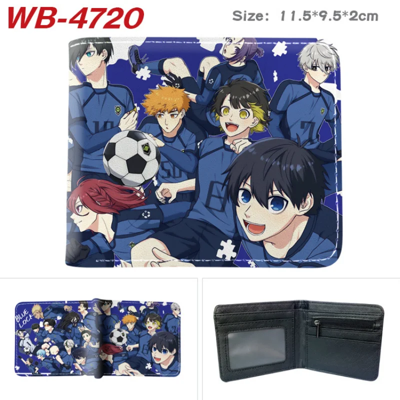 Monedero doblez anime Blue Lock Isagi Yoichi PU para fans - imagen 4