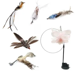 Juguete para gatos: Varita ventosa con pluma – Interactivo