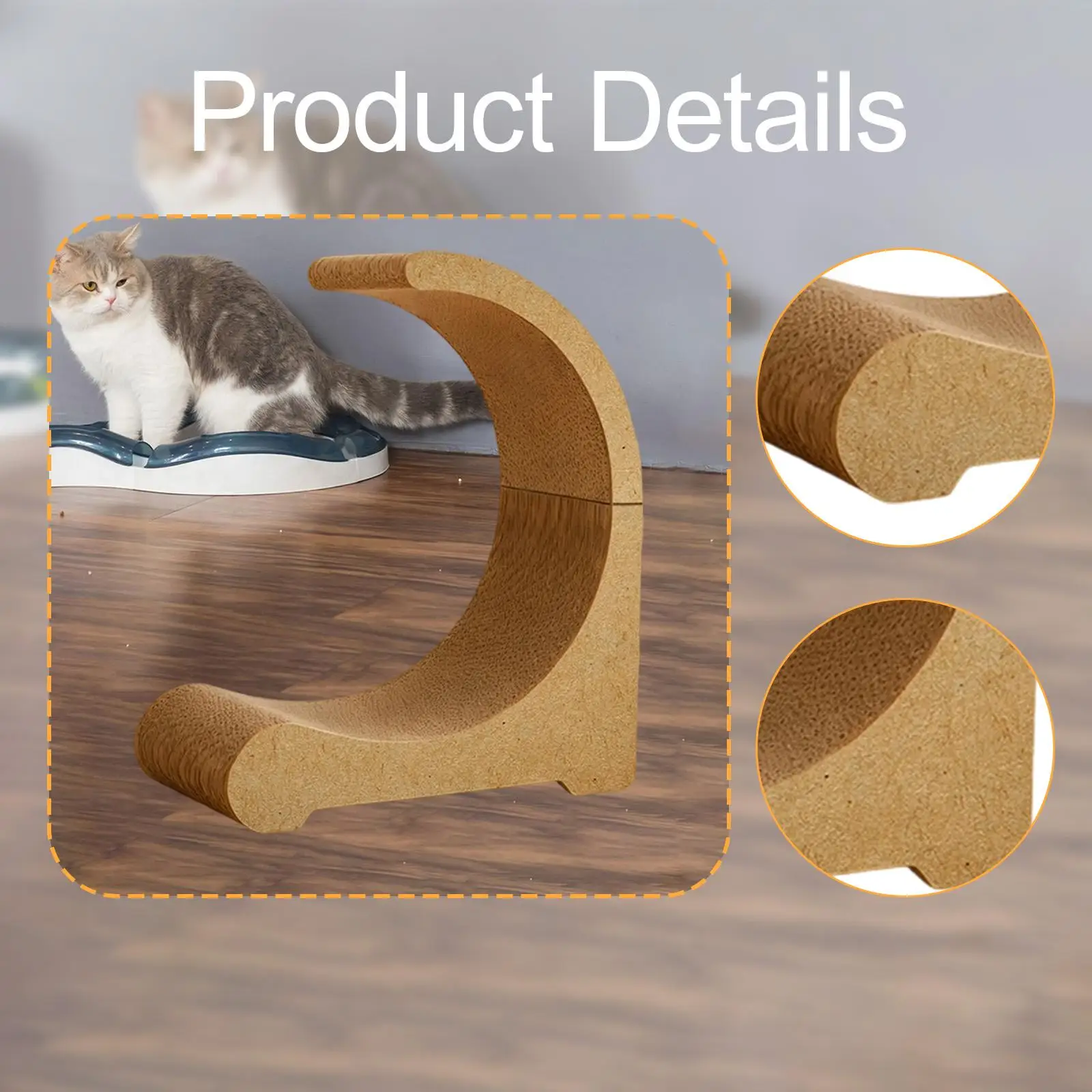 Cat Scratcher,Furniture Protector,Interactive Exercise Toy, Scratching Board Pet Supplies for Playing Kitten Grinding