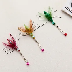 Varitas juguete gatos con insectos artificiales y plumas intercambiables