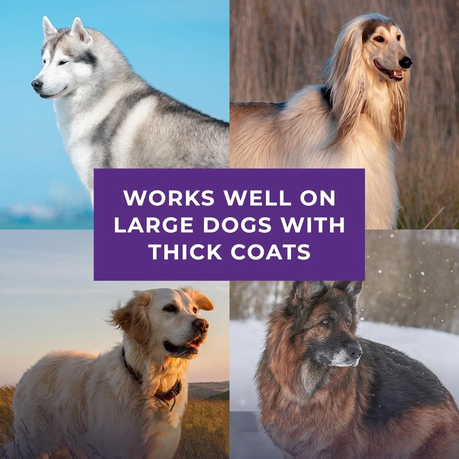 Cepillo profesional para perros, cepillo rebanador Extra largo de grado, mango ergonómico, elimina la capa interior suelta y enredos para el cuidado de perros - imagen 5