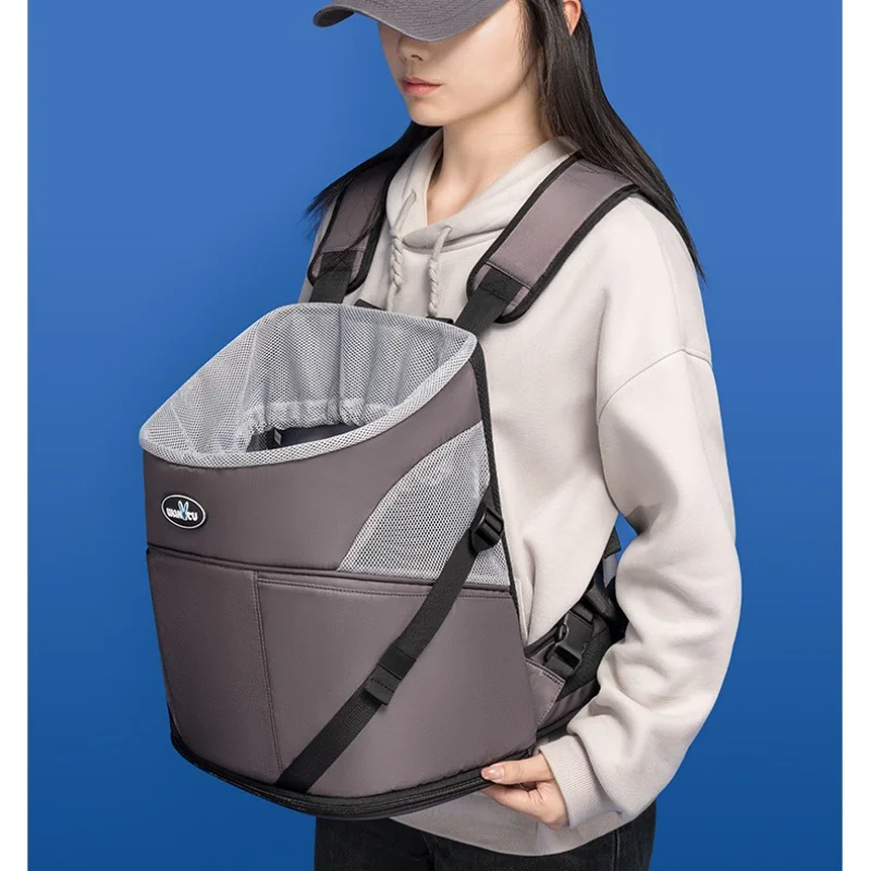 Mochila transportadora frontal para perros, pecho ajustable para gatos y mascotas, transportador al aire libre para viajes, bolsa de transporte grande para cachorros pequeños y medianos - imagen 3