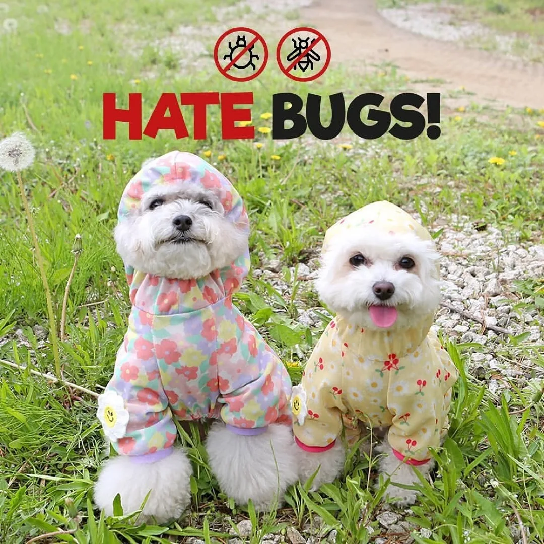 Mono para mascotas, cubierta exterior transpirable a prueba de mosquitos para perros, chaqueta de protección solar con capucha de cuatro patas, ropa para cachorros - imagen 4