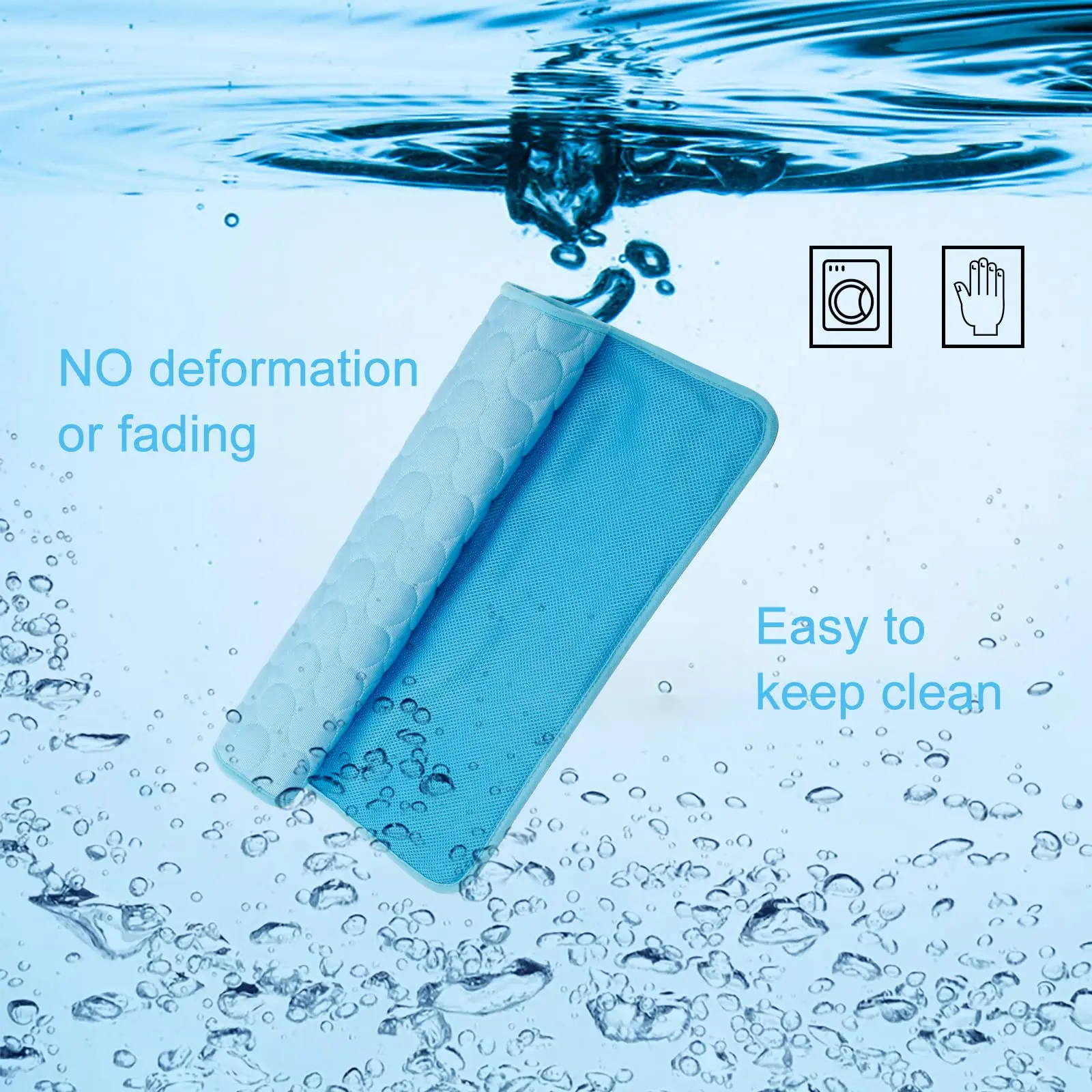 Estera refrescante para perros, almohadilla refrescante grande, cama de verano para mascotas, almohadilla para perrera para perros y gatos, manta autoadhesiva transpirable para mascotas, caja para dormir - imagen 2