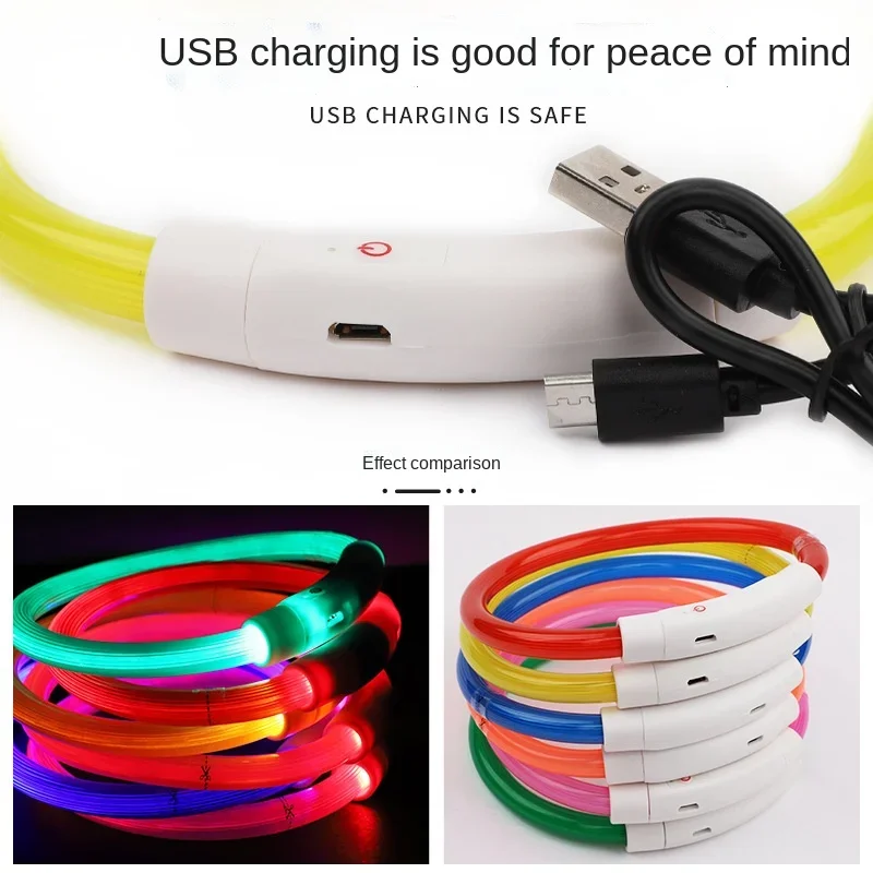 Collar luminoso Led Usb para Perro, accesorios para mascotas - imagen 3