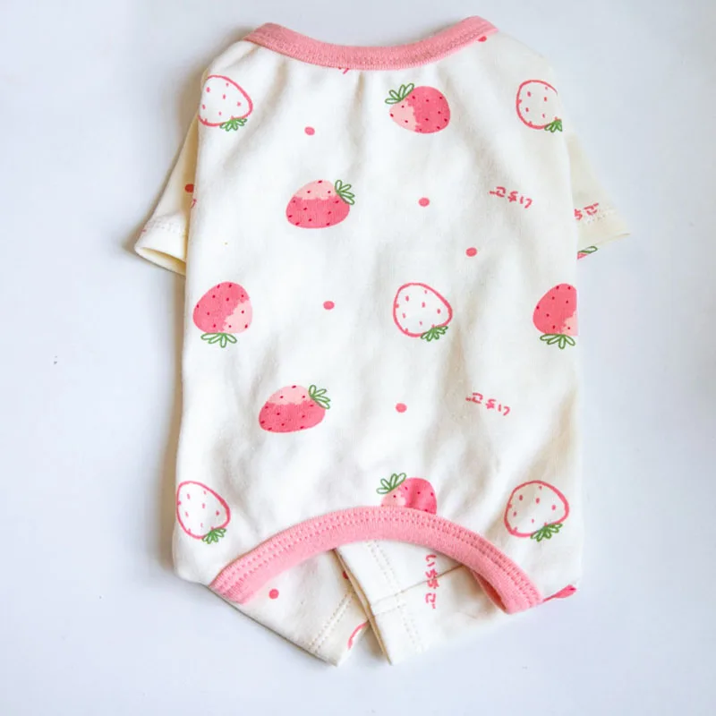 Pijama con estampado para perro y gato, mono con vientre envuelto, ropa para perros pequeños, Yorkshire Terrier, cachorro y gato - imagen 4