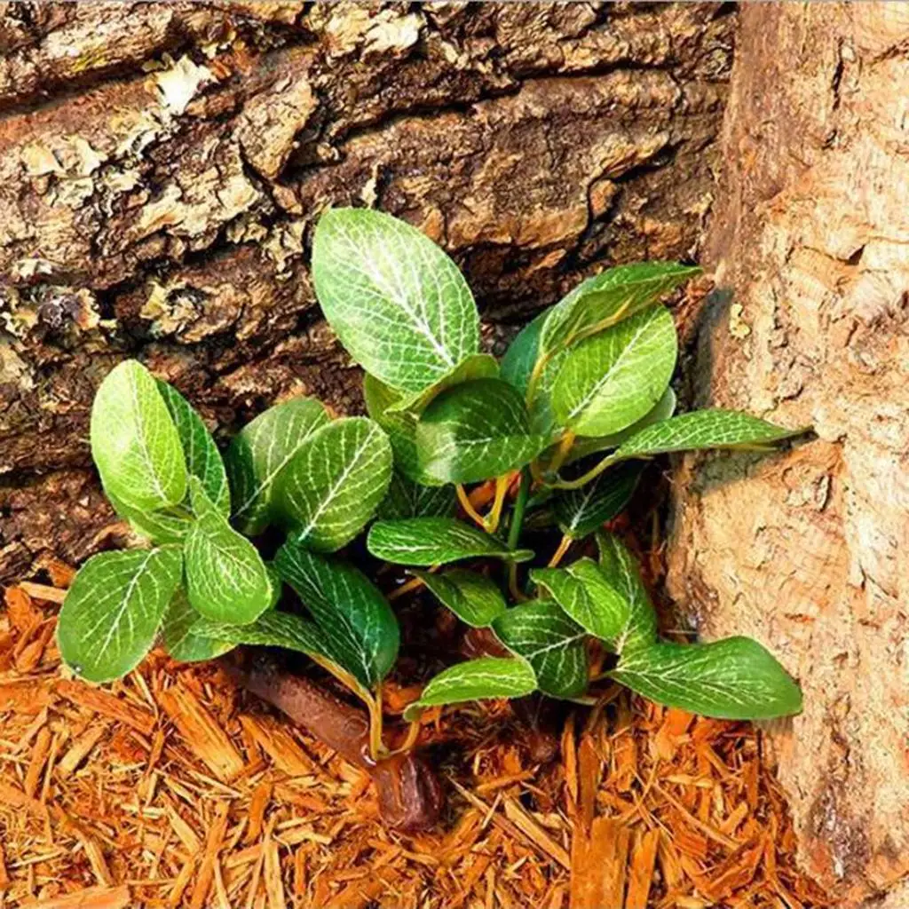 Landscaping of Resin Plants for The Aquarium Reptiles Terrarium