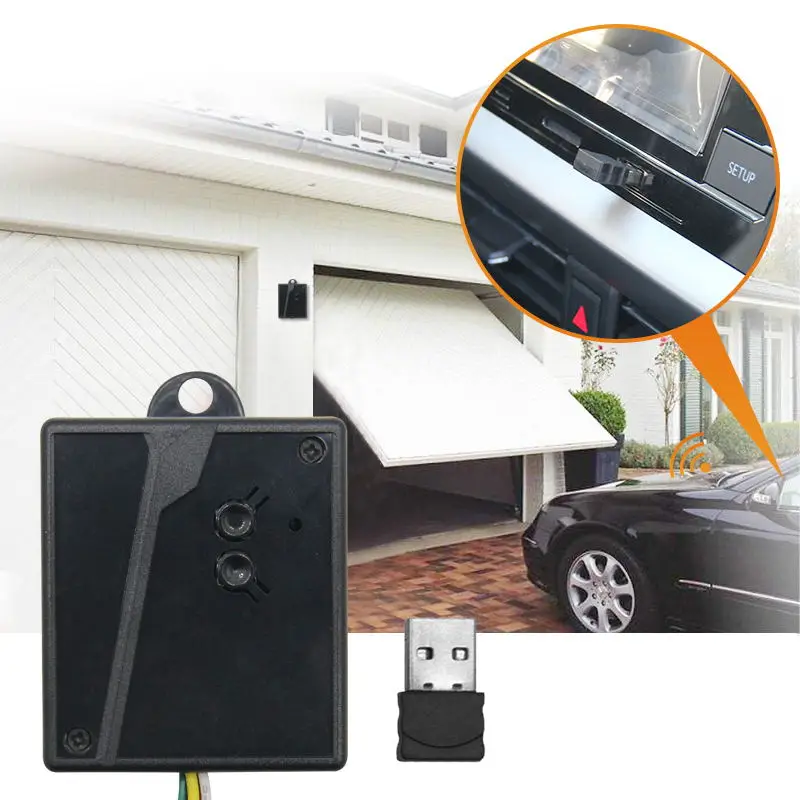 Receptor universal apertura puerta garaje Bluetooth y USB para coche - imagen 3