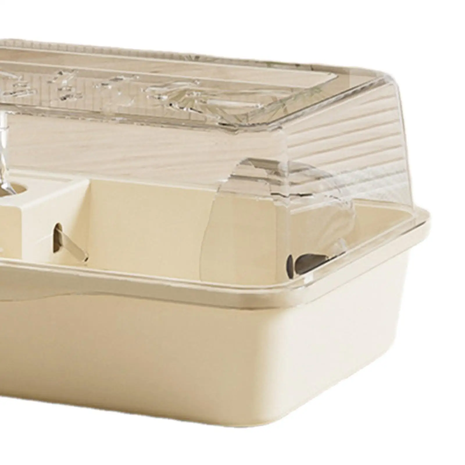 Large Hamster Cage Hamster Home with Openable Top Transparent Exercise Playing House Hamster Habitat for Gerbils Sugar Glider