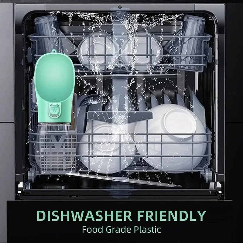 Botella de agua portátil para perros pequeños y grandes, cuenco para caminar al aire libre, botella de agua de viaje para cachorros, suministros para cuencos para beber para gatos - imagen 4