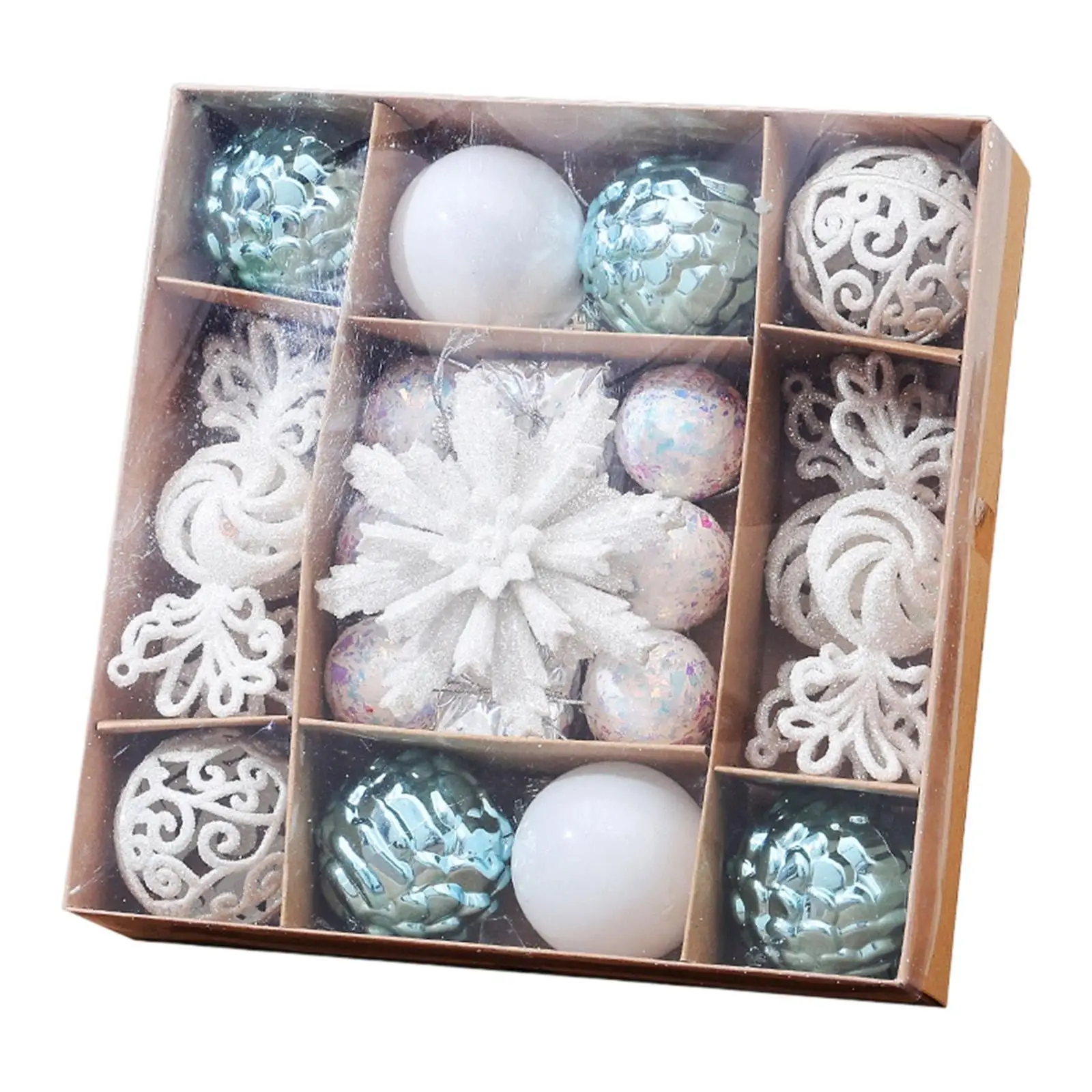 Christmas Ball Ornaments Set Portable Xmas Tree Decor Pendants Xmas Baubles for Home Shopping Mall Halloween Weddings Restaurant