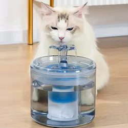 Bebedero automático 2.6L para gatos y perros con ventana antideslizante