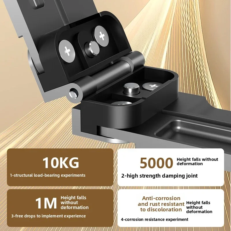 Soporte plegable para ordenador portátil N3 de aleación de zinc, altura ajustable de 6 niveles para tabletas y portátiles de 10-17,3 pulgadas, ligero - imagen 3