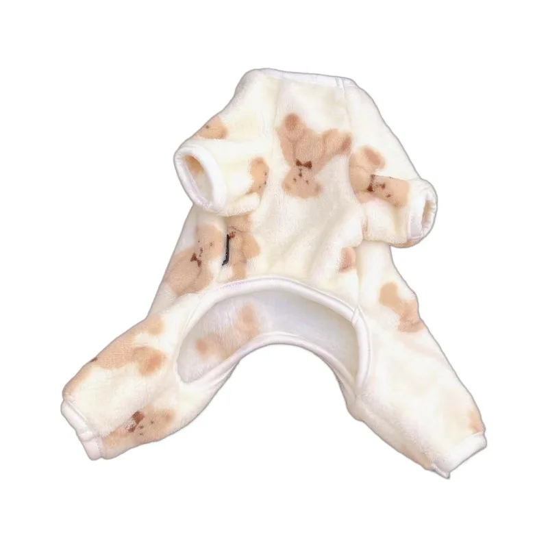 Ropa de lana para perros, pijamas de invierno para perros, mono, ropa para mascotas, pelele para cachorros, monos para perros pequeños, Chiwawa, caniche, mono para mascotas XS - imagen 5