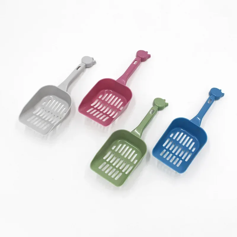Cuchara de arena para gatos, pala de plástico para inodoro de mascotas, artefacto para caca, pala de arena para basura, artefacto de limpieza para mascotas, pala para perros, suministros para gatos, 1 Uds. - imagen 2