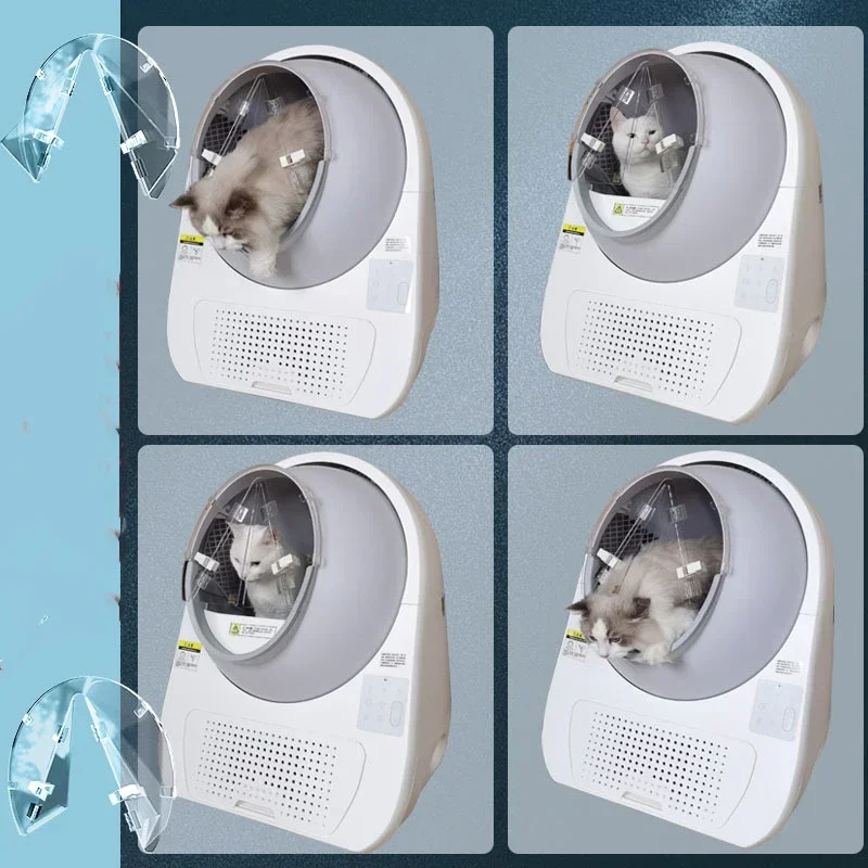 Cortina antiarena transparente para caja de arena Catlink, accesorios de puerta desodorante, solo cortina no incluida, colcha - imagen 2