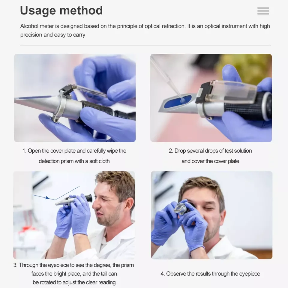 Refractómetro de azúcar portátil, medidor de concentración de azúcar, densímetro 0-32%, saccharímetro Brix, probador de frutas, uvas ATC - imagen 3