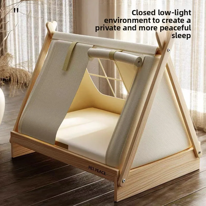 Nido de sombrilla para las cuatro estaciones para mascotas, tienda cerrada desmontable, lavable y transpirable, productos para mascotas para interiores y exteriores, accesorios para muebles - imagen 4