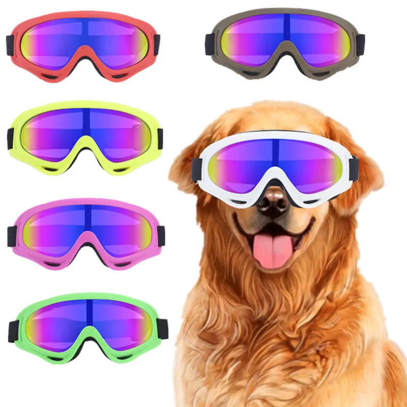 Productos para mascotas Gafas para perros grandes Protección contra el viento y la nieve Gafas de sol con protección UV Gafas para deportes al aire libre
