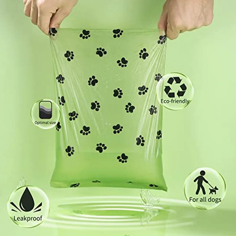 Bolsa de basura Biodegradable para caca de perro, dispensador ecológico para exteriores, accesorios de limpieza para mascotas - imagen 3
