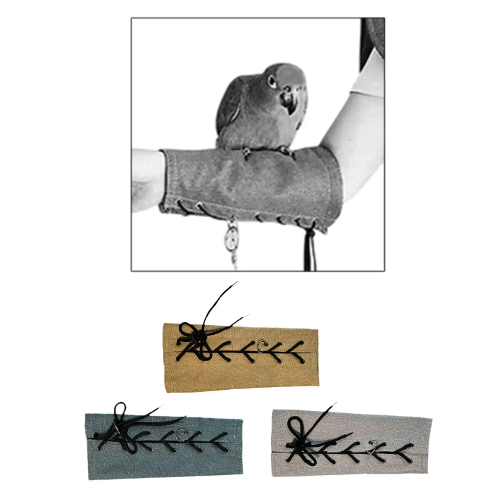 Arm Protector Bird Arm Sleeve Comfort Breathable Anti-bite Bird Training Arm Guard Parrot Arm Pad for Small Medium Lovebirds