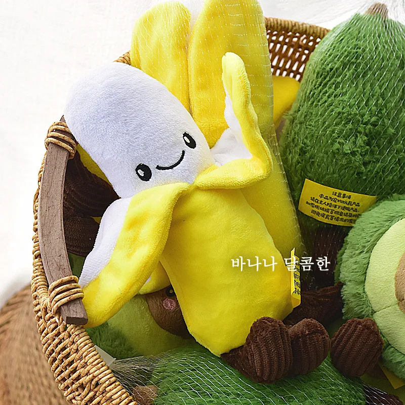 Juguetes de peluche con sonido de frutas para perros y cachorros - imagen 2