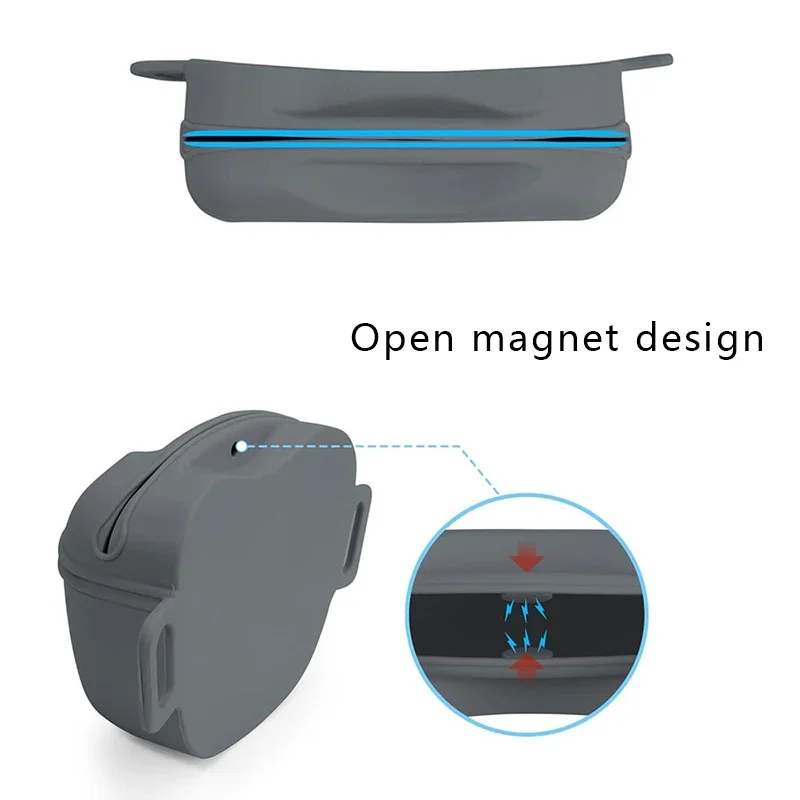 Bolsa de entrenamiento portátil para perros, riñonera de silicona para entrenamiento de perros, riñonera de recompensa de comida para cachorros, bolsa de almacenamiento de alimentación al aire libre, suministros para mascotas - imagen 3