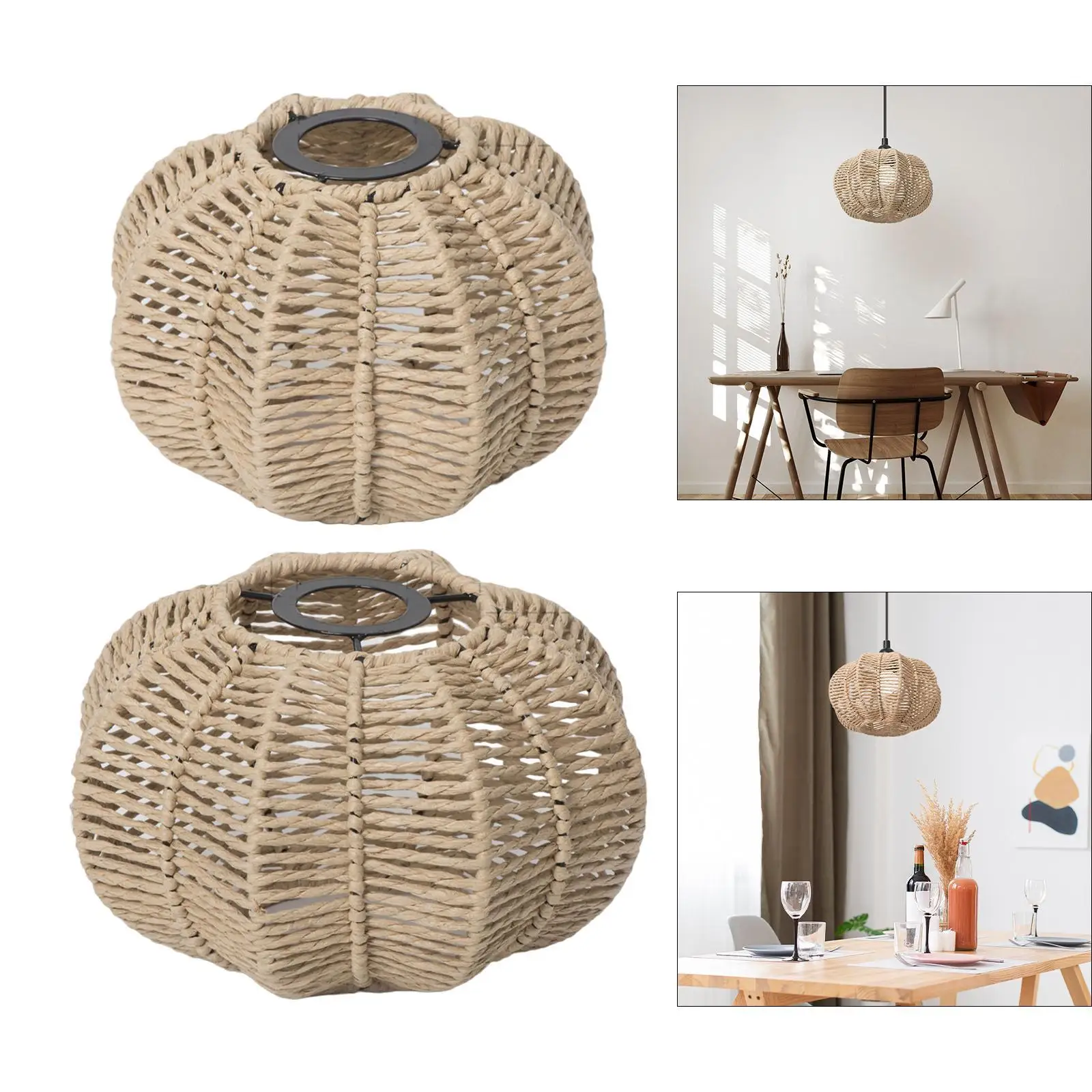 Paper Rope Lamp Shade Boho Chandelier Shade Handwoven Lamp Shade Light Fixture Shade for Floor Pendant Hotel Table Lamps Office Paper Rope Lamp Shade Boho Chandelier Shade Handwoven Lamp Shade Light Fixture Shade for Floor Pendant Hotel Table Lamps Office
