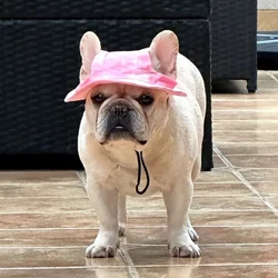 Sombrero Bulldog Francés Pug agujeros orejas ajustable cachorro