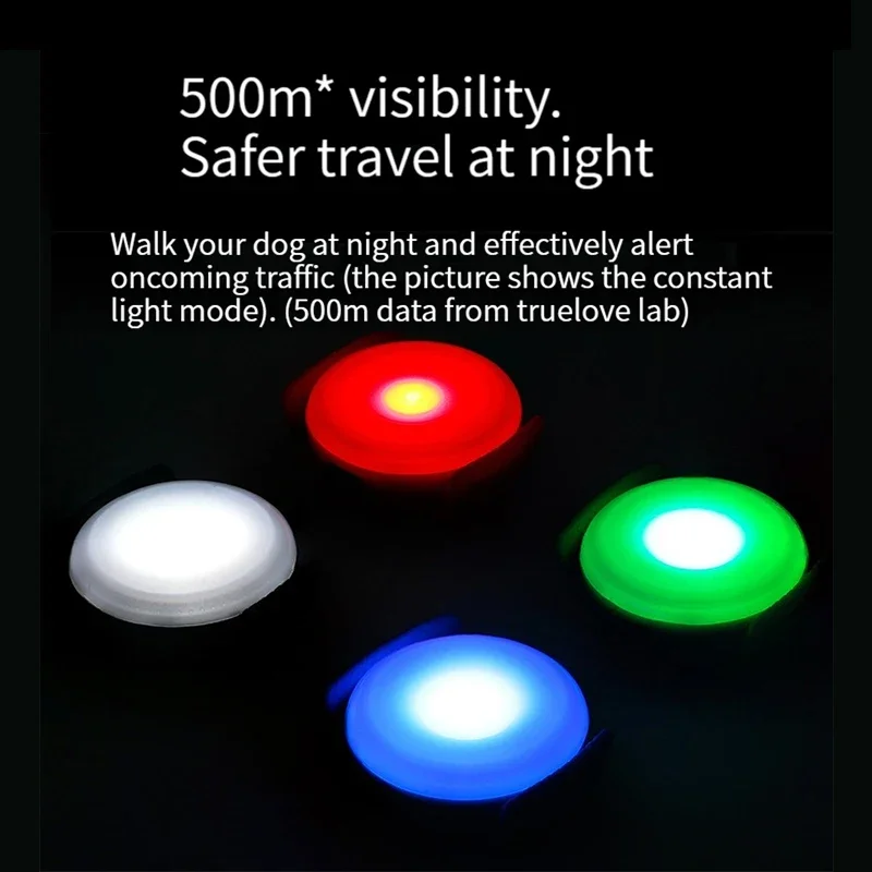Luz Led de seguridad para perros, 3 modos, noche al aire libre, recargable por USB, luz LED para perros, Collar para mascotas, arnés, correa, accesorios - imagen 5