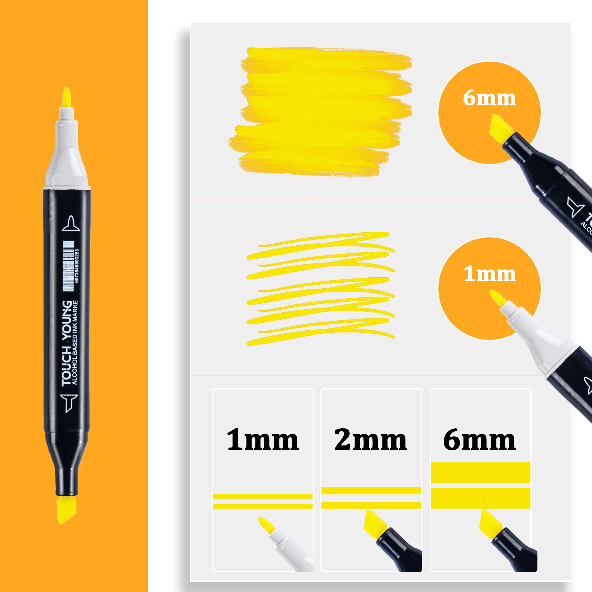 Juego de rotuladores de arte aceitoso de doble cabeza, 24-80 colores, para dibujar bocetos, marcadores a base de punta aceitosa, Graffiti, Manga, suministros de arte escolar - imagen 4