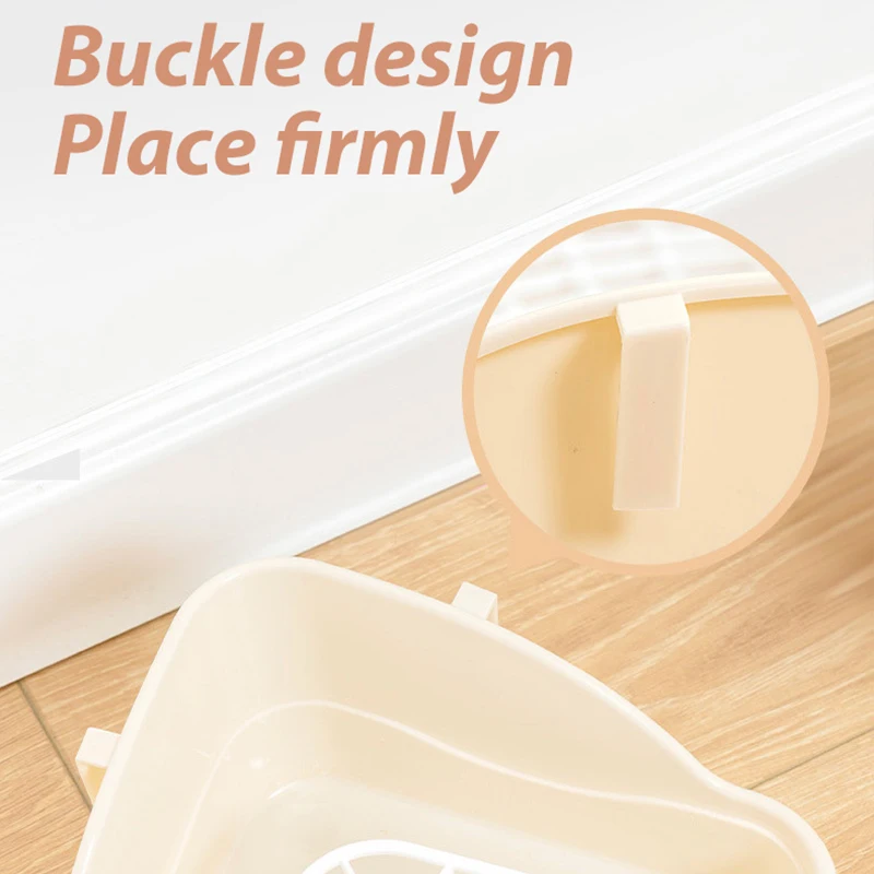 Conejo, orinal, entrenador de animales, conejitos, esquina, caja de inodoro para hurón, hámster, dragón, gato, conejillo de indias, suministros para cerdos holandeses - imagen 3