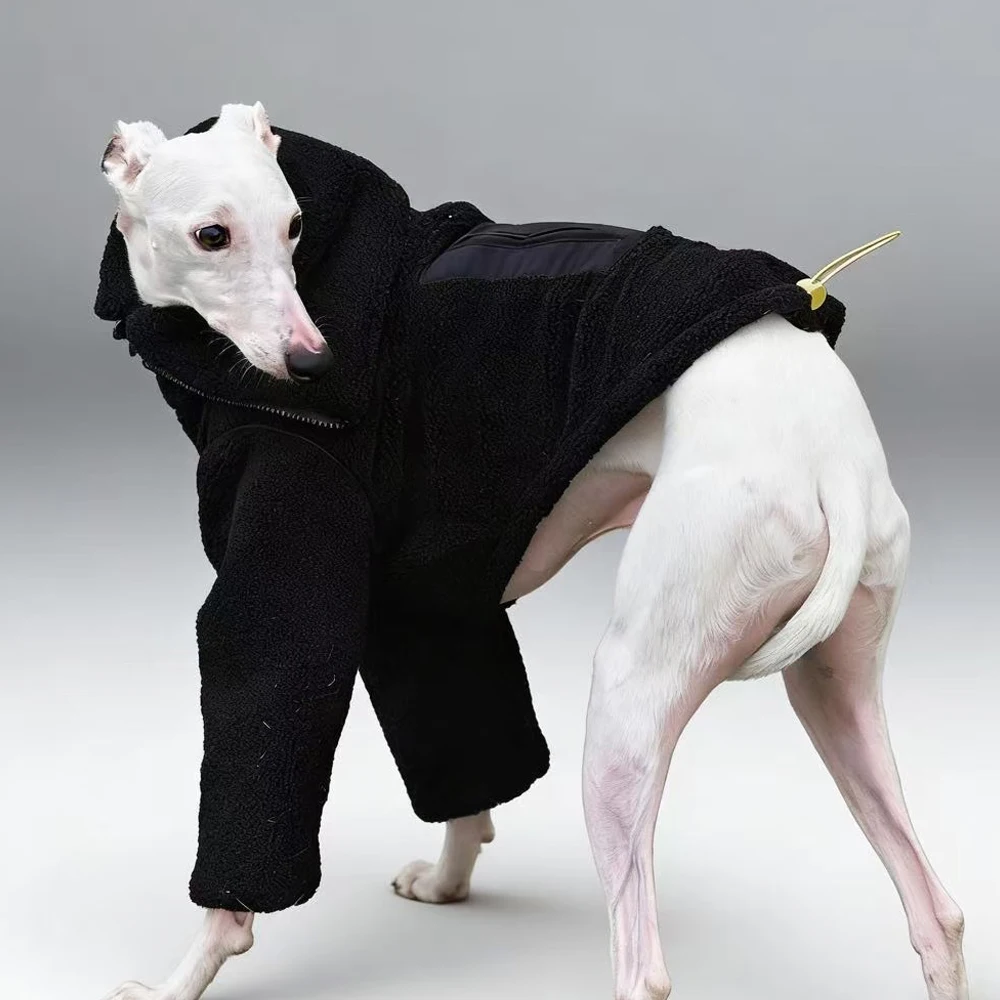 Abrigo invierno para galgo italiano – Lana antip viento y calor - imagen 4