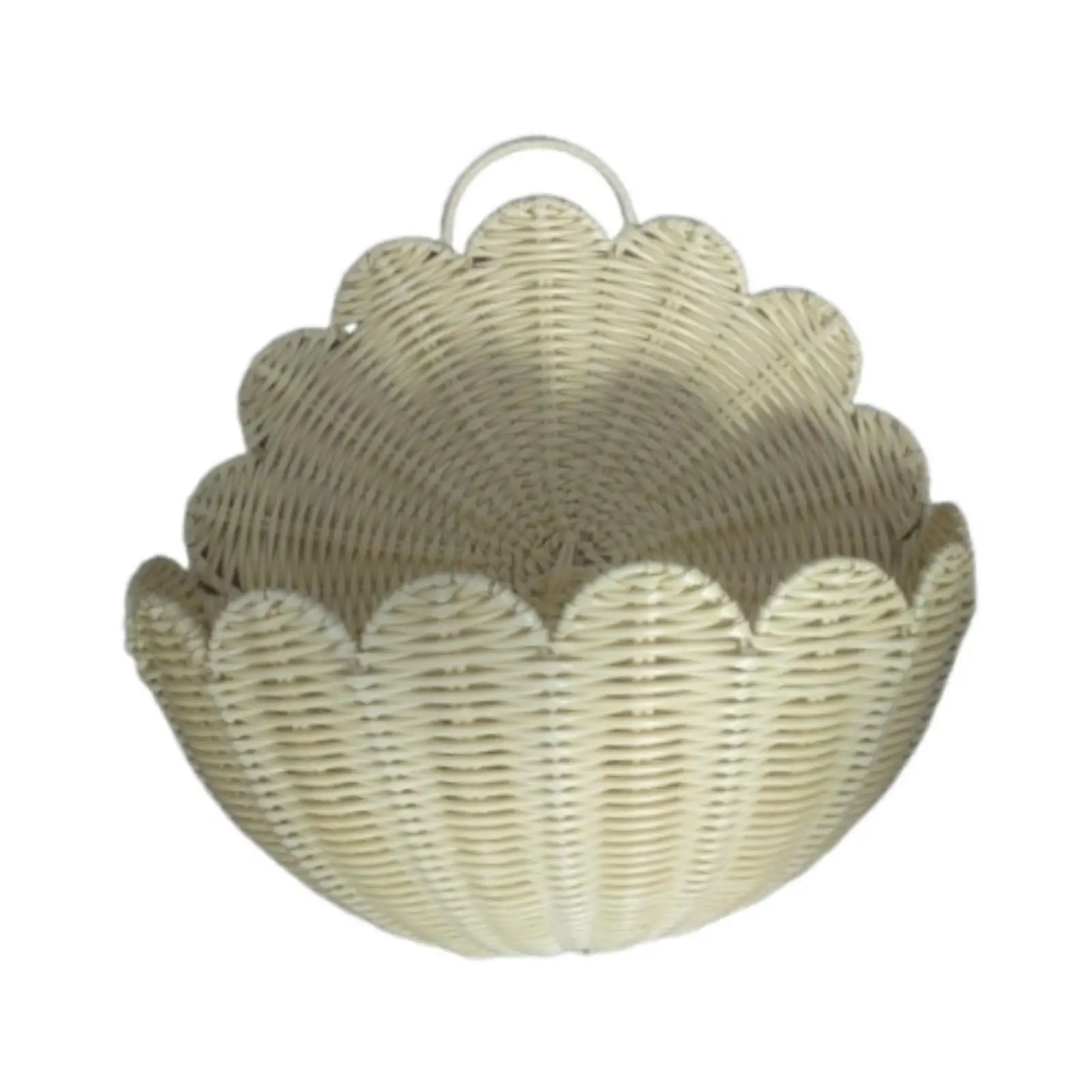 Cesta de pared tejida, contenedor de almacenamiento portátil para verduras de entrada de cocina - imagen 4