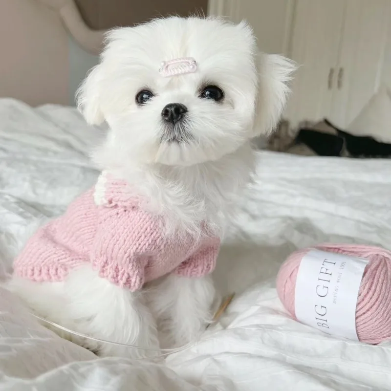 Suéter de punto para gatos y perros pequeños – Abrigo cálido de invierno